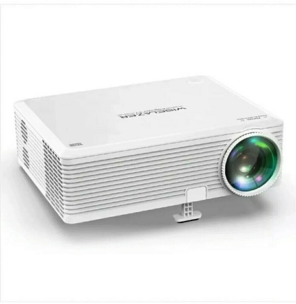 WiseLazer S20 Projector HDMI Native 1080P Miracast WiFi Keystone w/ Case Bundle