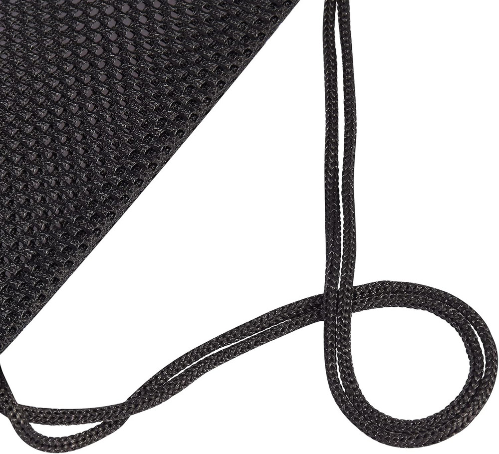 2-PACK Mesh Drawstring Bag, Mesh String Bag for Gym Laundry Seashell and Beach F