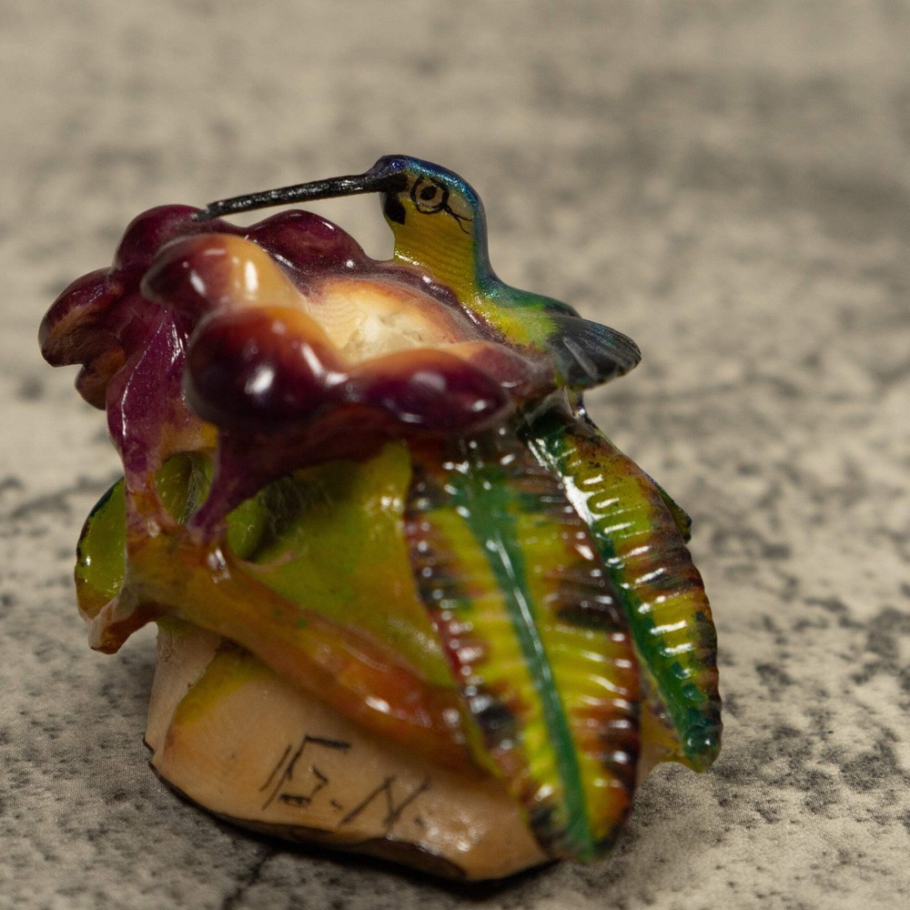 Hummingbird Tagua Carving