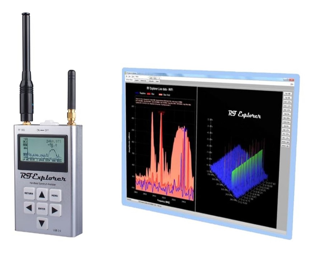 RF Explorer Spectrum Analyzer ISM Combo - Handheld Frequency Analyzer for Ham...