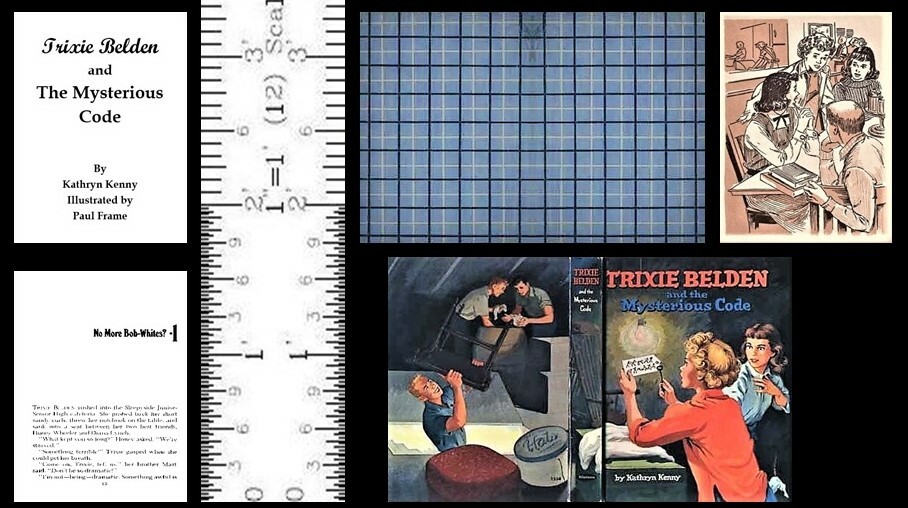 1:6 SCALE MINIATURE BOOK MYSTERIOUS CODE TRIXIE BELDEN PLAYSCALE