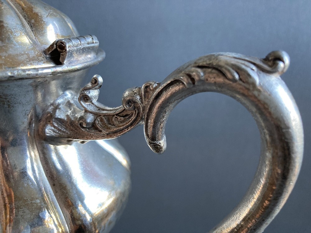 antique silverplate coffee pot