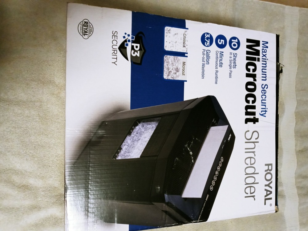 Royal Maximum Security Microcut Shredder