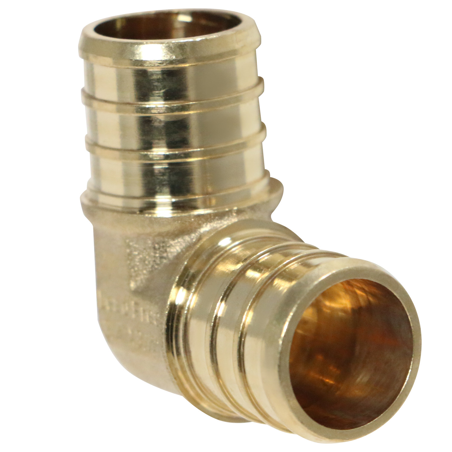 10 Pcs XFITTING 3/4" Pex Elbow, Lead Free Brass, Pex Barb Crimp Fittings