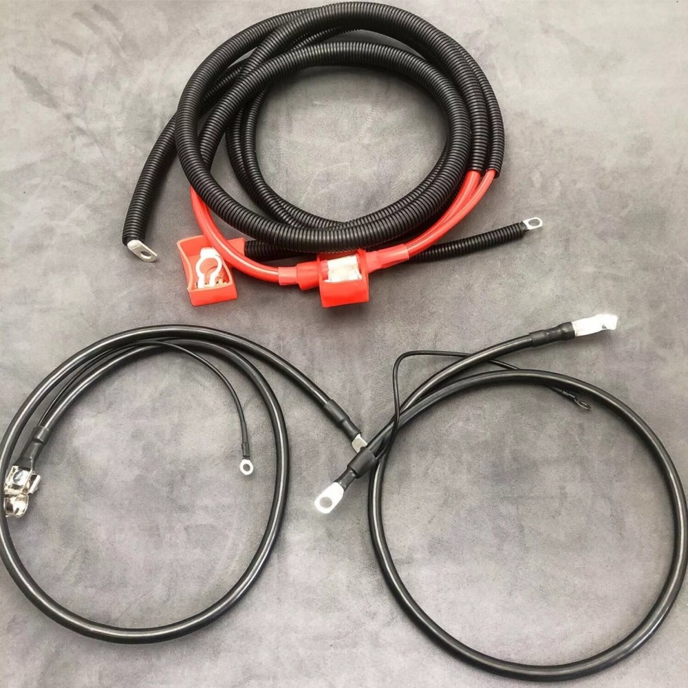 Powerstroke negative & positive battery starter cable kit Fits 1994-97 Ford 7.3L