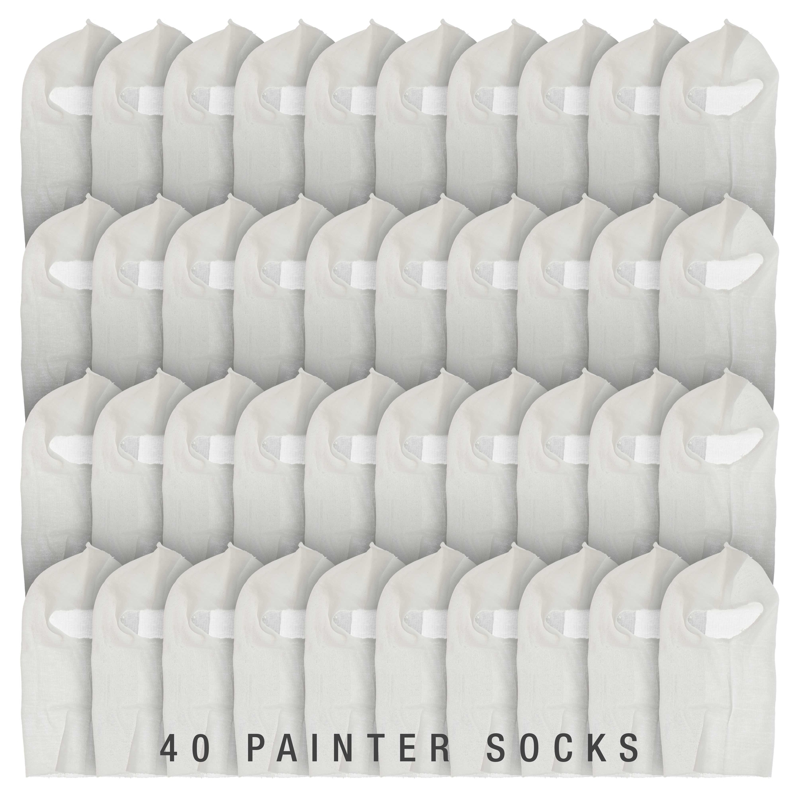40 Painters Spray Socks, Stretch Cotton Head Hood Mask, Protect Face Neck Paint