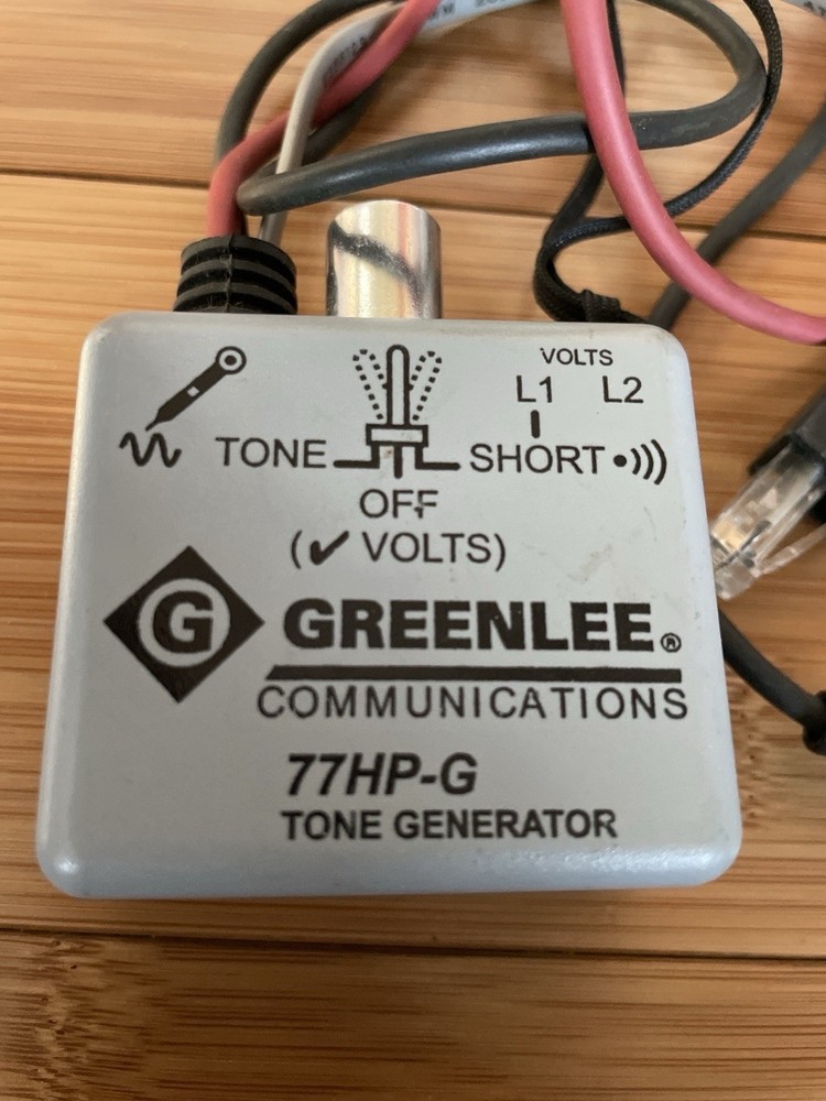 Greenlee 77HP-G Tone Generator Communications Cable Tester Probe Tool