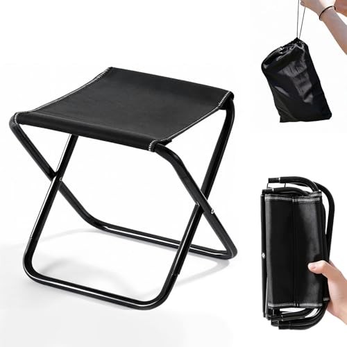Camping Stool, Portable Stool, Folding Camping Chairs for Adults, Collapsible