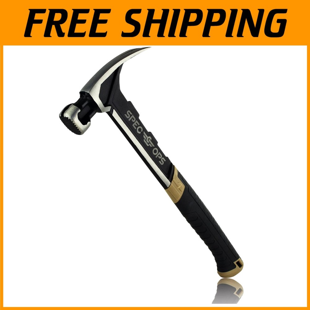 Versatile Rip Claw Hammer, Ballistically Balanced Design