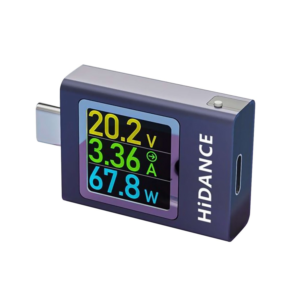 USB C Energy Capacity Tester HD Screen Offline Data Storage Wide Compatibility