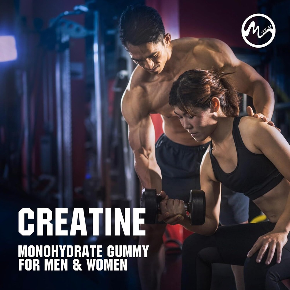 180Pills Creatine Monohydrate Gummies Pineapple FlavorEnergy Boost Improve