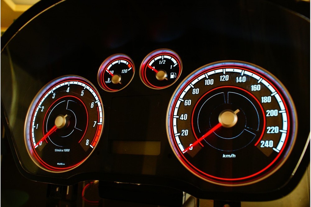Ford Focus MK2 Glow Gauge Plasma Dials Speedometer Dial Glow Shift Indicator