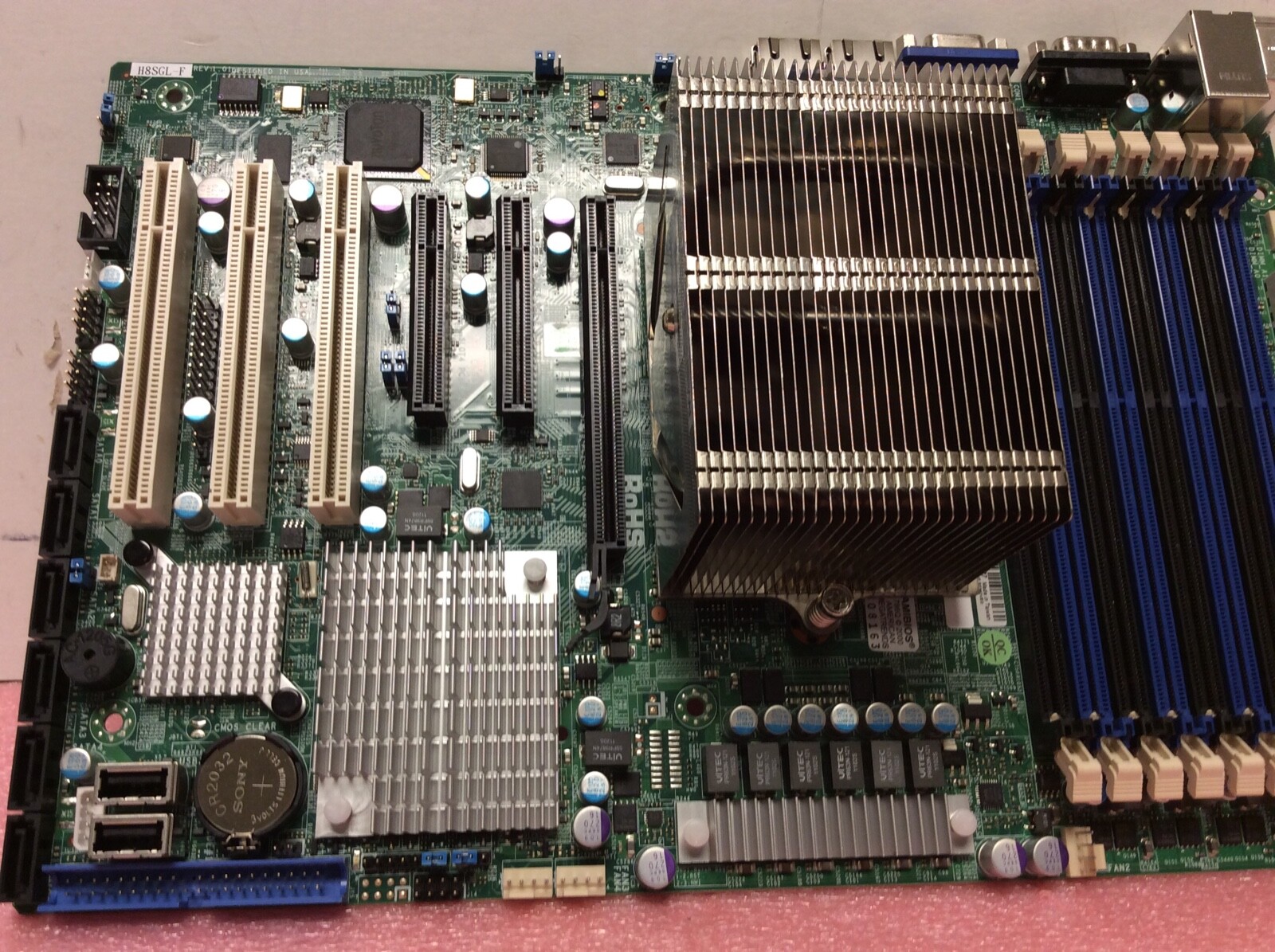Super SuperMicro H8SGL-F Motherboard with CPU & Heatsink