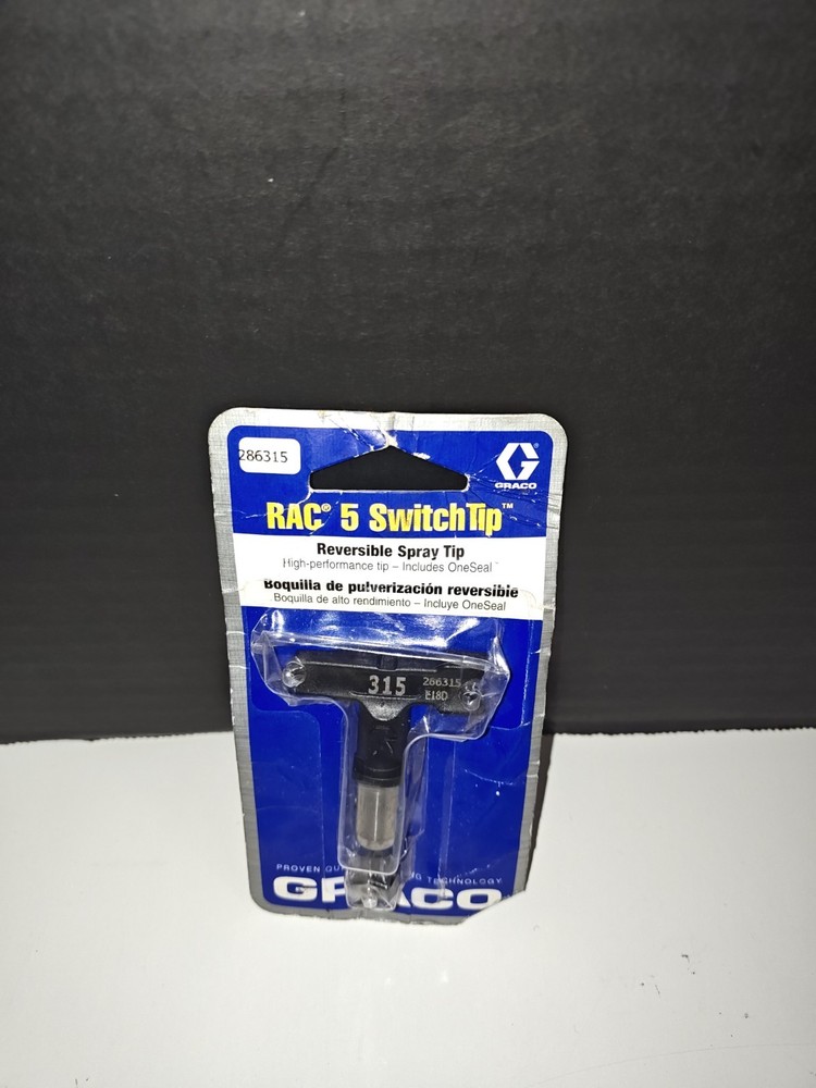 Graco 315 RAC 5 SwitchTip Reversible Spray Tip 286315 High Performance Tip