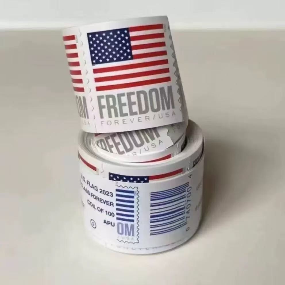 2023 (1) ROLLS POSTAGE (100)US FOREVER STAMPS Flags USPS Collectible