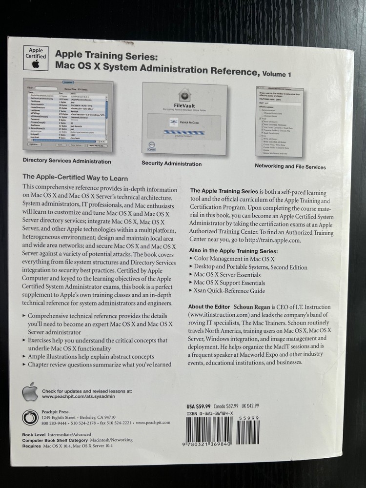 Mac OS X v10.4 System Administration Reference Volume 1