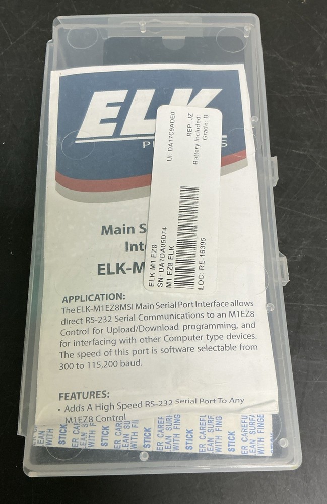 ELK Main Serial Port Interface ELK-M1EZ8MSI