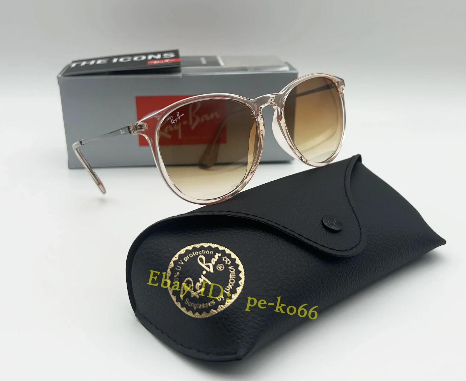 *Brand New* Ray-Ban Erika RB4171 Sunglasses Brown Frame Gradient Lens UV400Unise