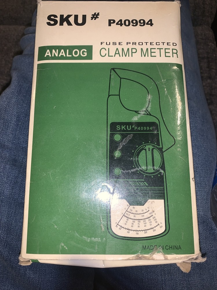 ANALOG FUSE PROTECTED CLAMP METER IN BOX