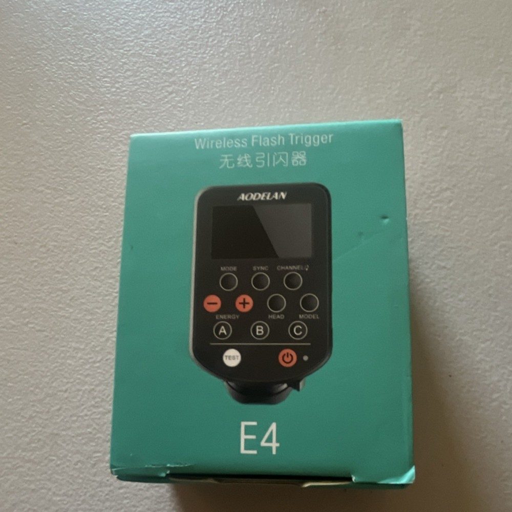 Aodelan E4 Wireless Flash Trigger Black Test Button Wireless Radio