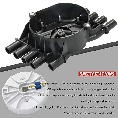 Ignition Distributor Cap and Rotor Kit Compatible 5.0L&5.7L Distributor Cap