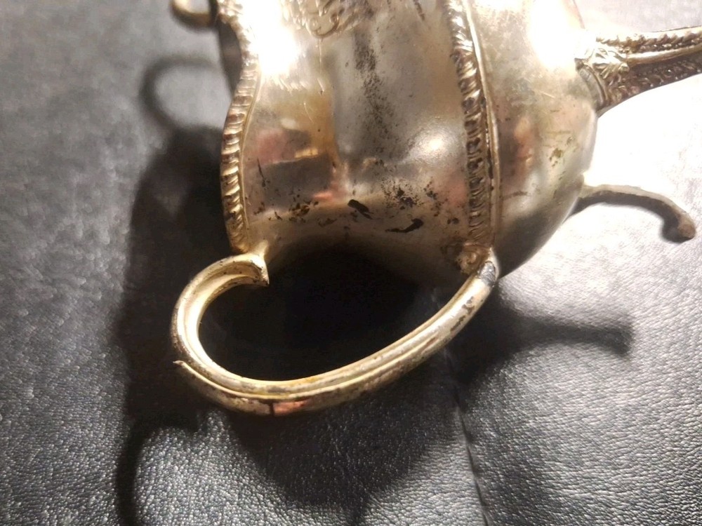 silver-plated sugar bowl