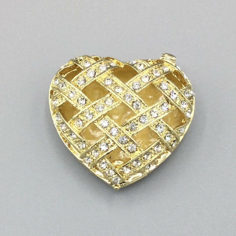 Heart Enamel Trinket Box