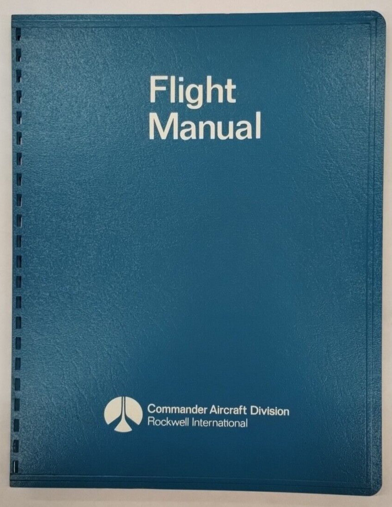 Aero Commander Model 680 Flight Manual-Original