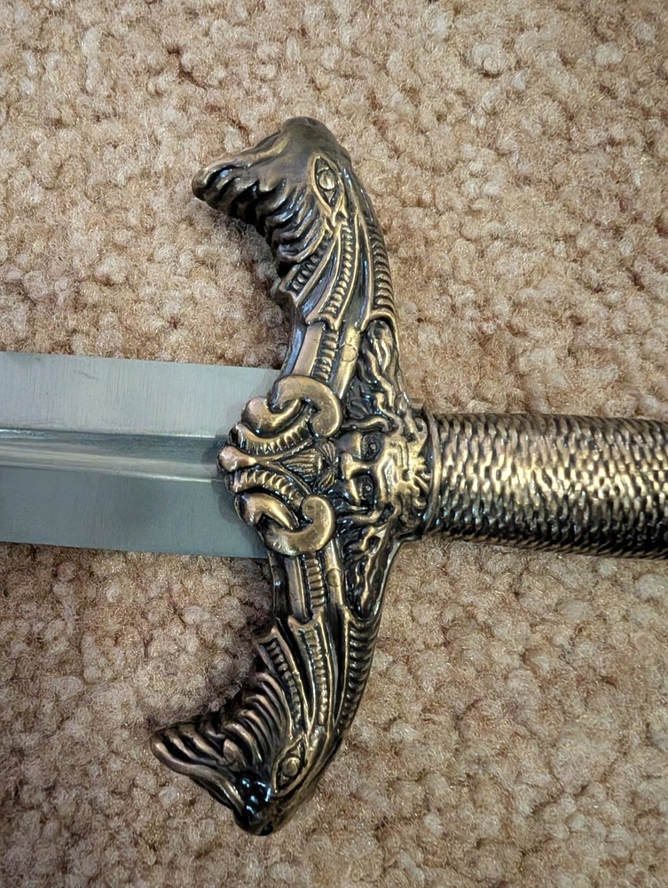 King Arthur's double edged stainless Dagger with scabbard
