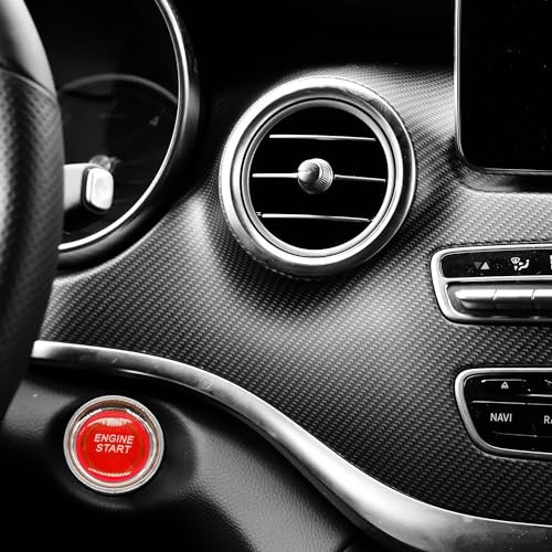 Push Start Ignition Switch 12V DC,Start Engine Button Stater (ON) Red