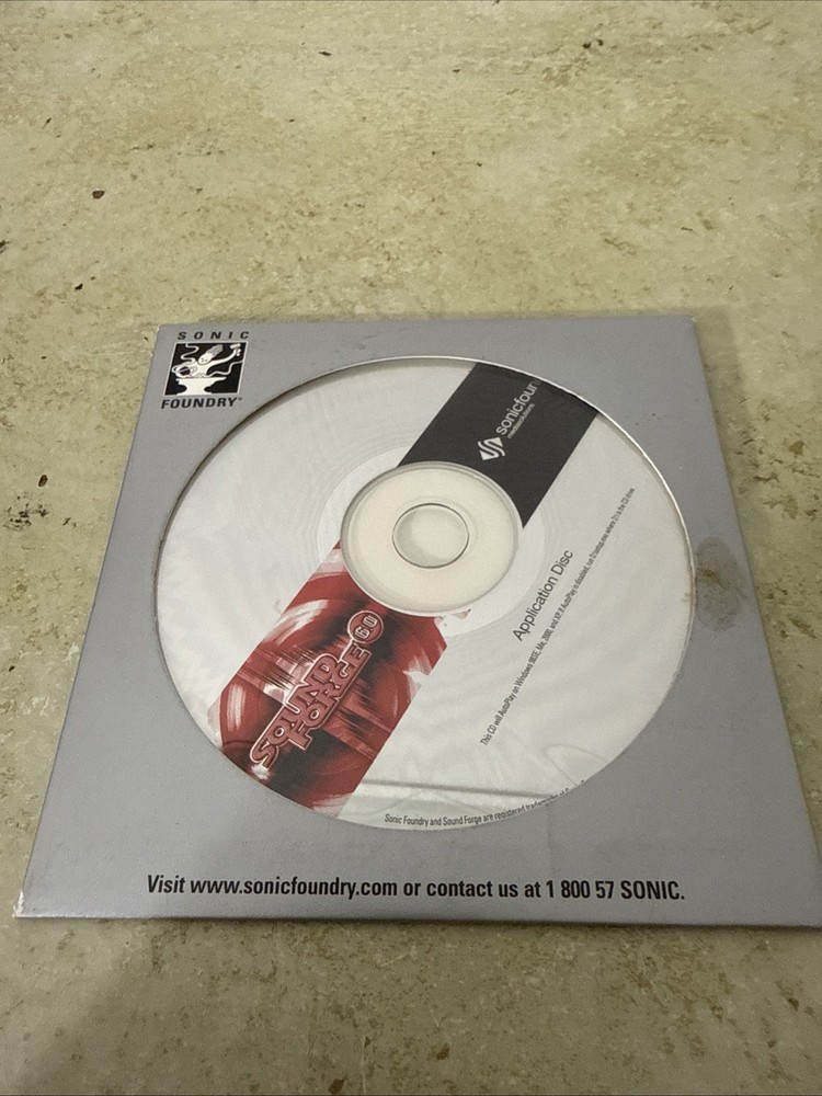 Sonic Foundry Application CD