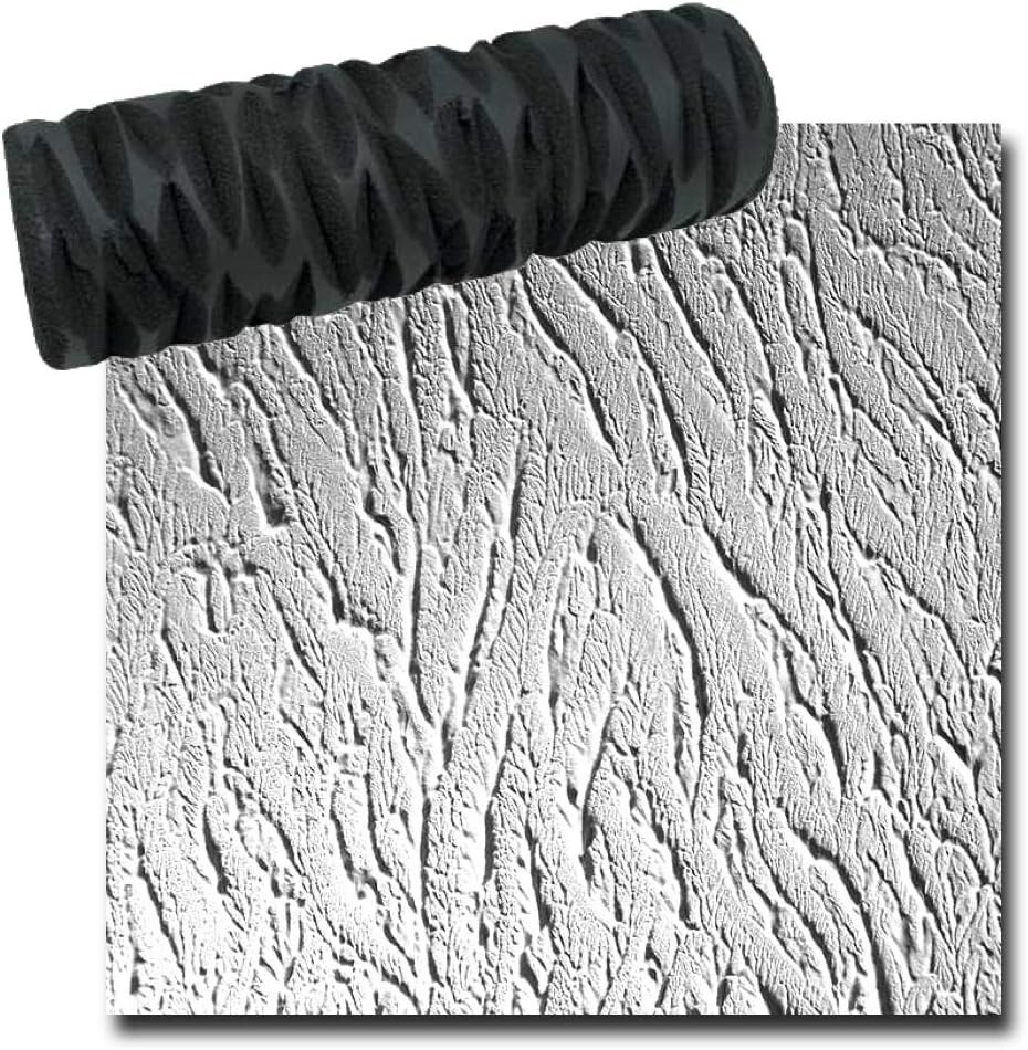 Drywall Texture Roller Tree Bark Pattern Decorative Paint Roller  Botanical DIY
