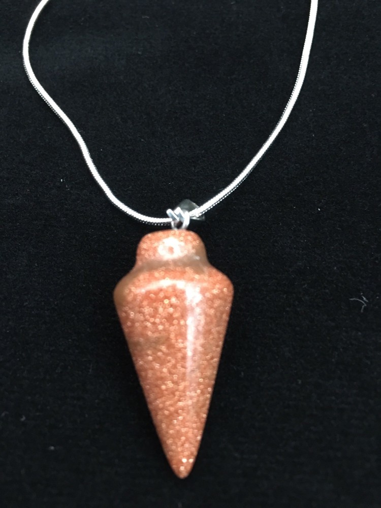 Chakra Pendulum Healing Stone Necklace.