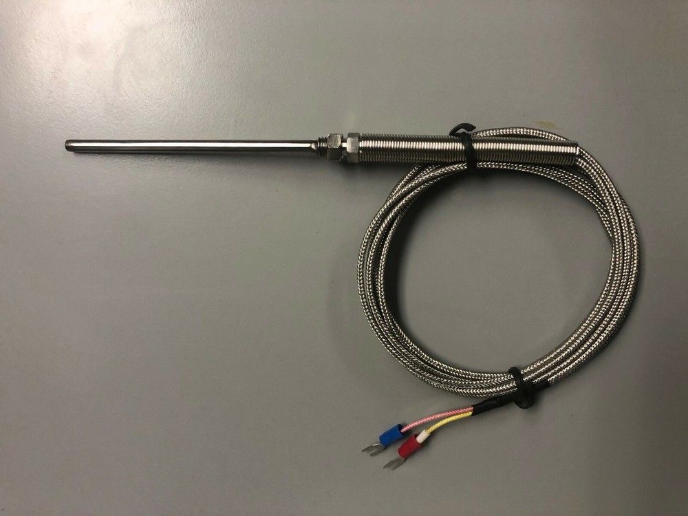 K Type Thermocouple Temperature Probe 2 Meter Braided Cable