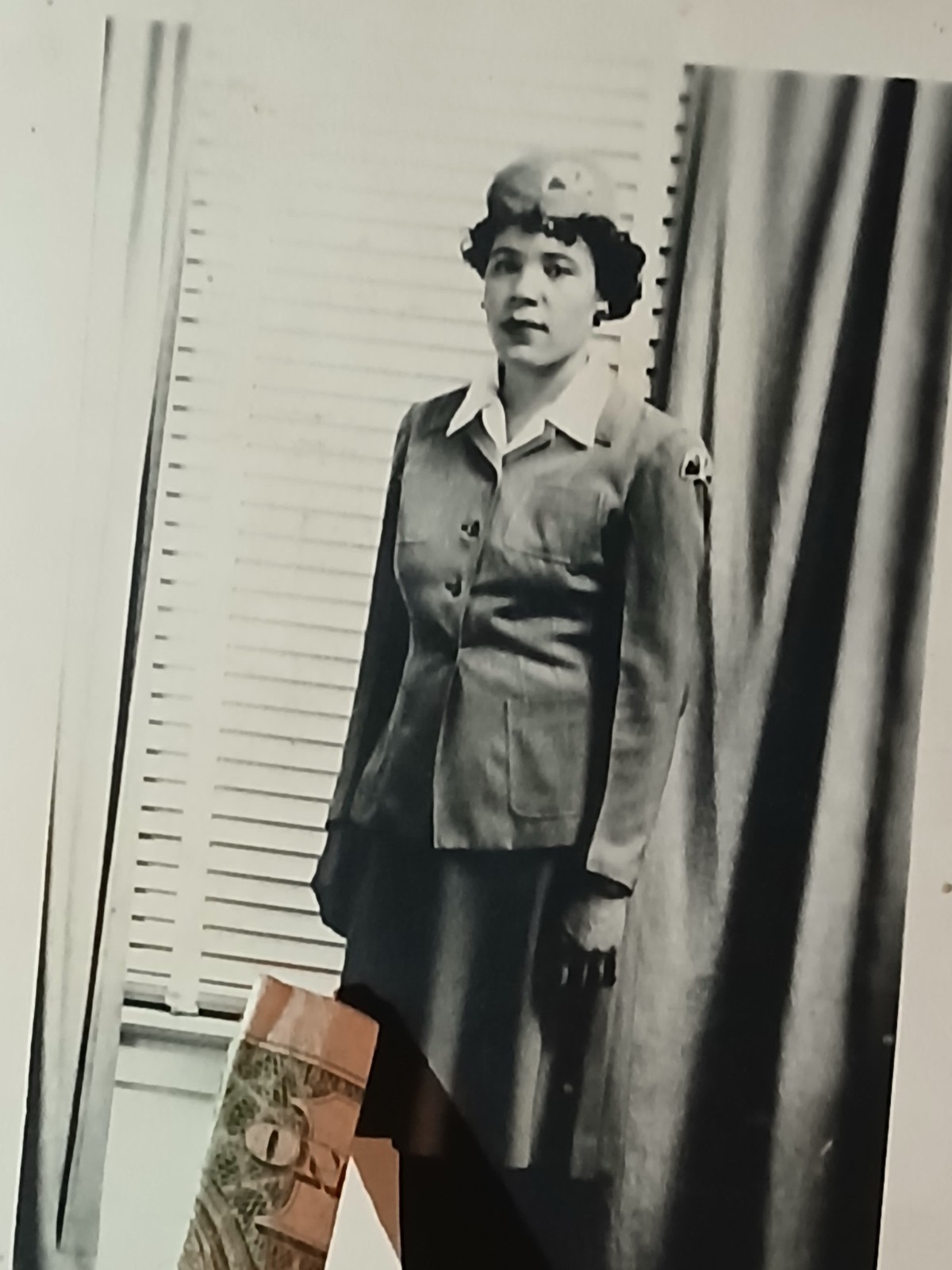 Antique African American *COLORED MILITARY FEMALE *