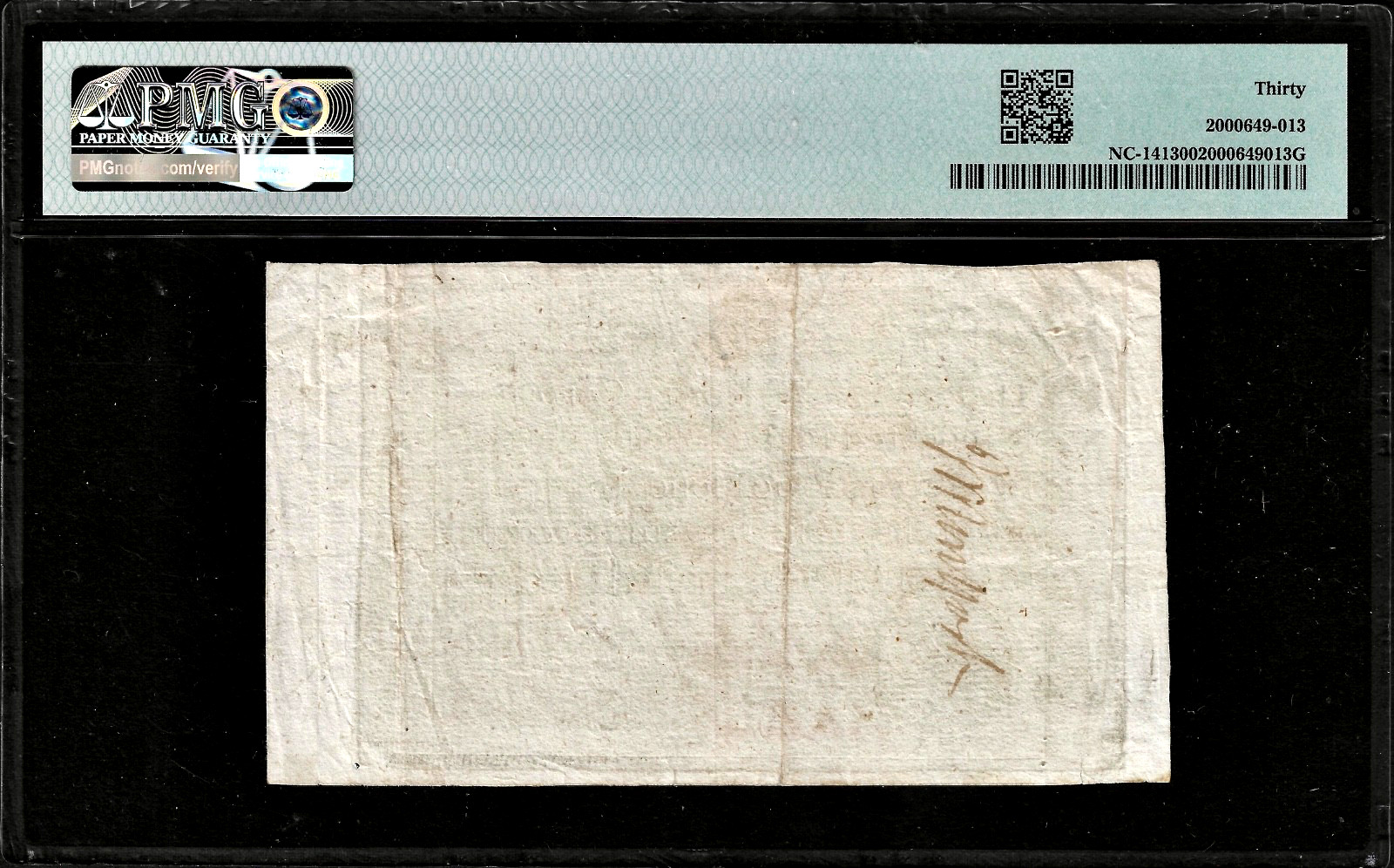 Dec 1771 North Carolina Colonial Currency Issued £2 Pound Note NC-141 PMG VF30