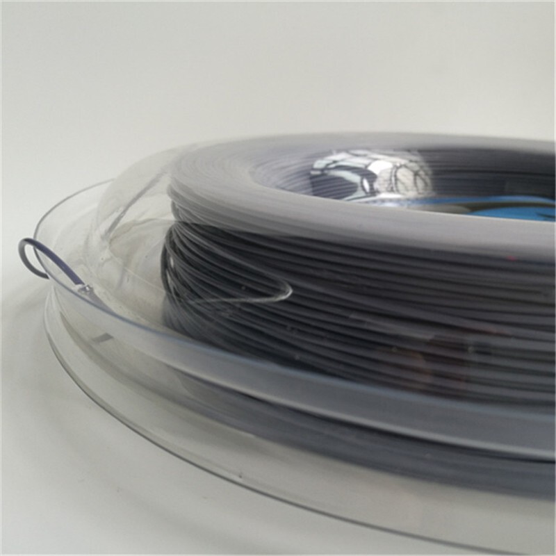 Top quality polyester grey reel tennis racket string 200m