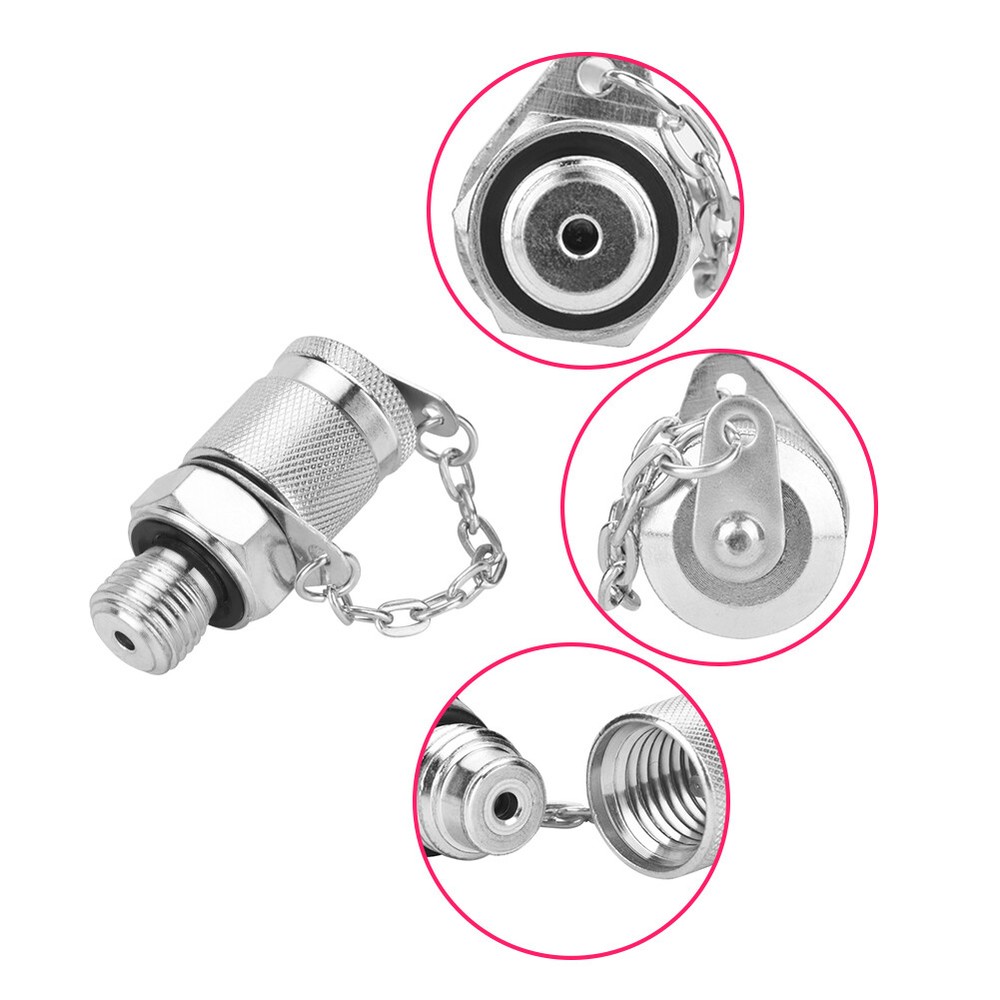 (G1/4)Hydraulic Pressure Test Adapter Test Point Coupling Hose Fitting Adapter