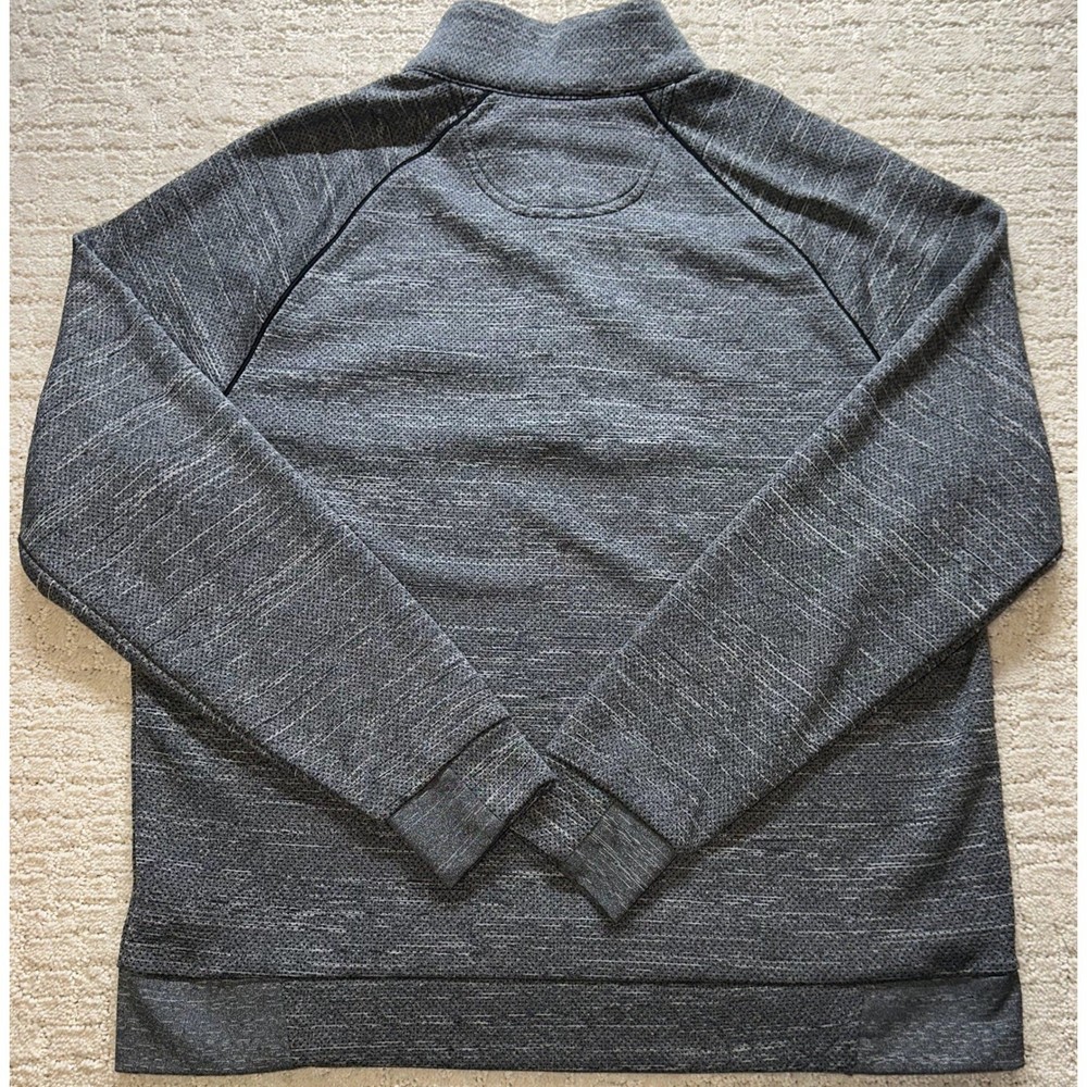 Greg Norman Quarter Zip Pullover Mens Medium Gray Performance Golf Sweater