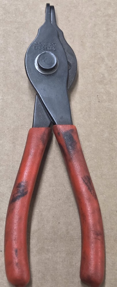 Snap On SRPC3890 90° Bent Tip Snap Ring Pliers Red Handle