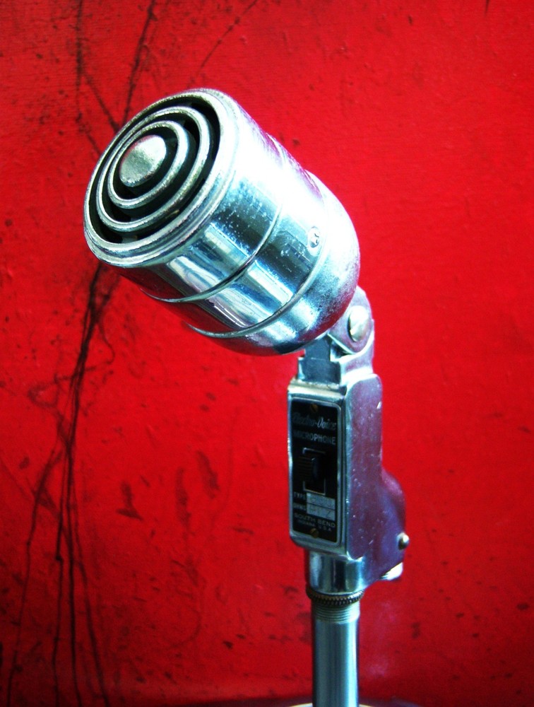 Vintage RARE 1940's Electro Voice 630 dynamic microphone w 423 stand display #2