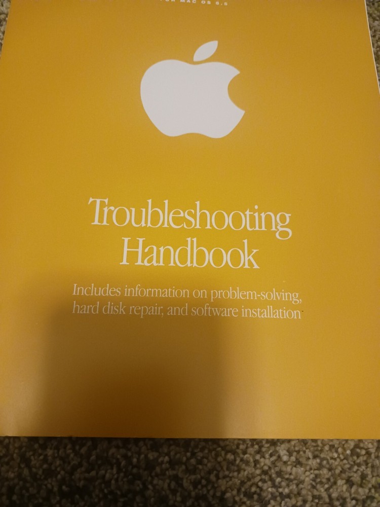 Troubleshooting Handbook For Mac Os 8.5 Only Handbook