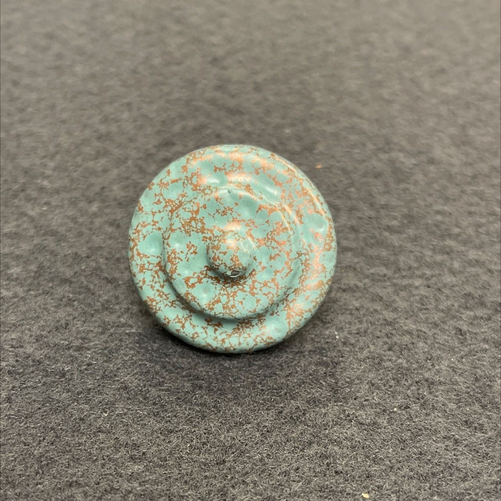 1-1/4" Antique Copper Knob Verdigris