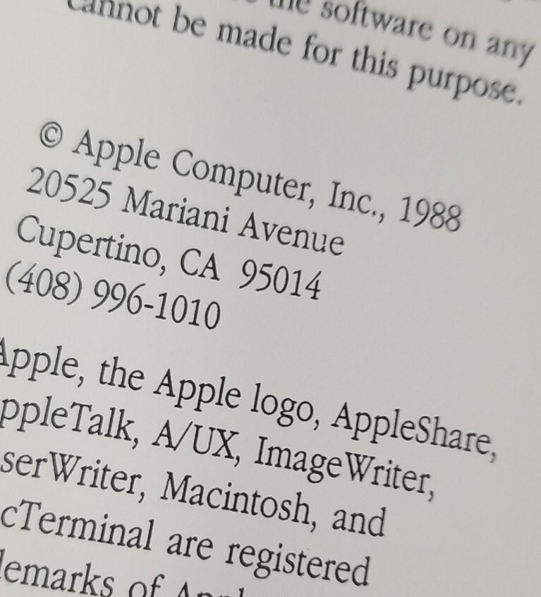 Macintosh 1988 System Software User's Guide 6.0 / Hypercard User's Guide