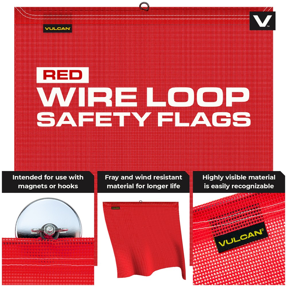 VULCAN Basic Oversize Load Stretch Cord Banner, Flags & Magnets Kit