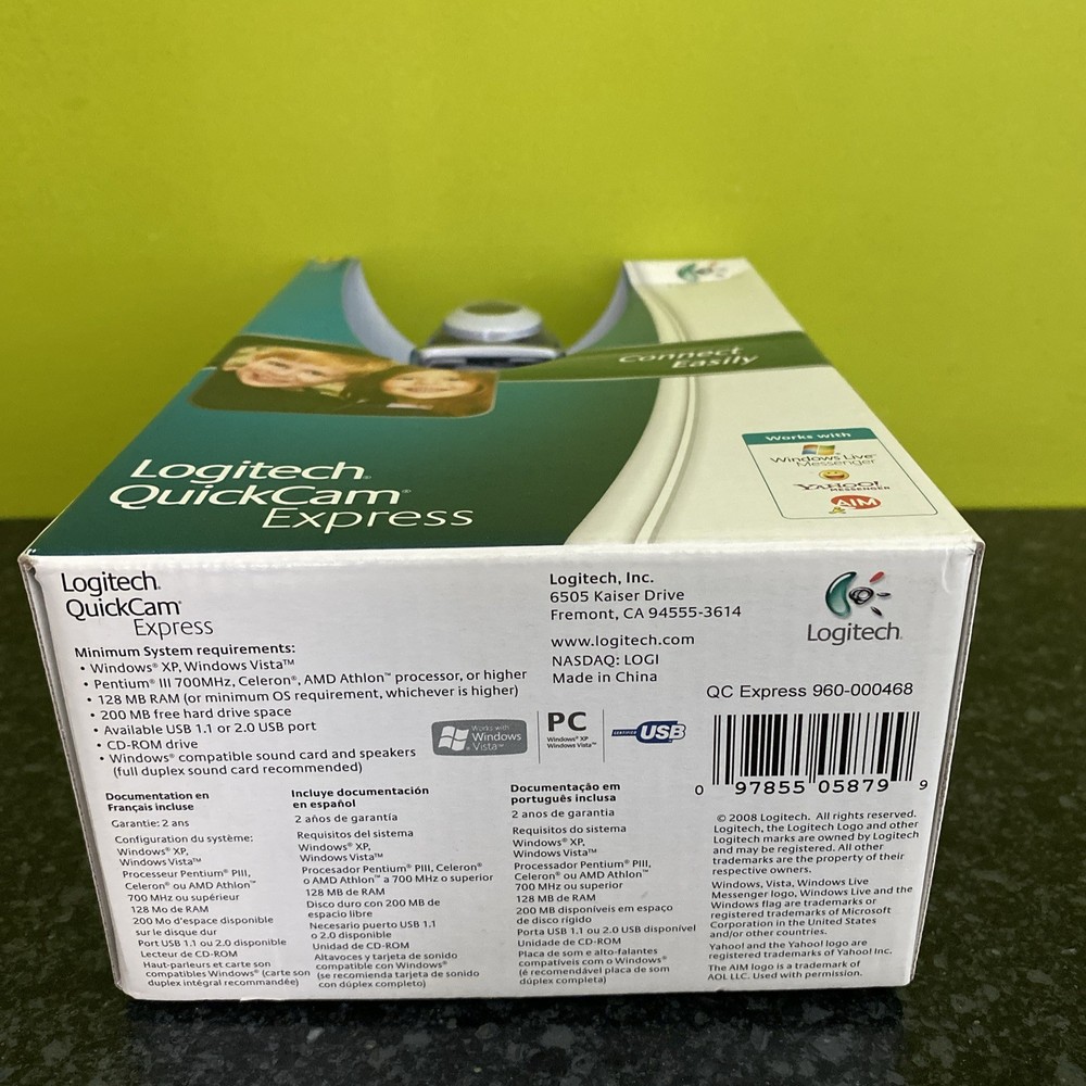 Logitech Quick Cam Web Camera Express (2008) NIB