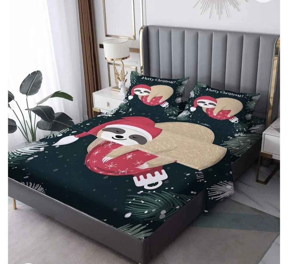 Sloth Christmas Sheets