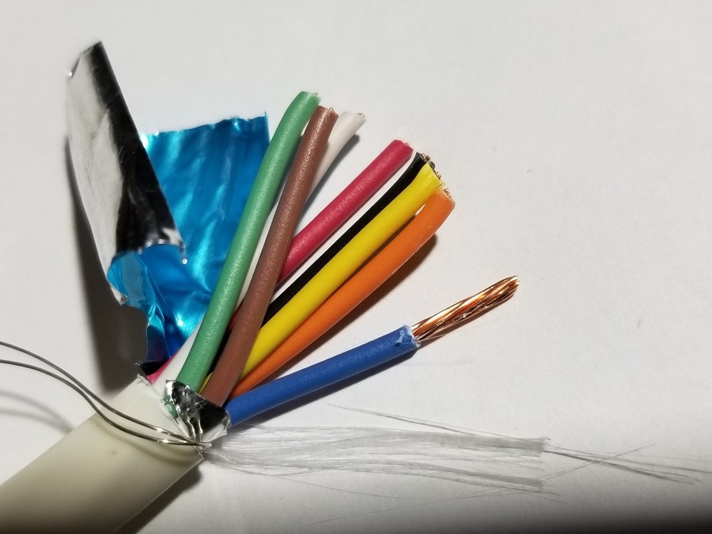 Carol E2208S 18/8C Shielded Control/Communications Cable Plenum White /50ft