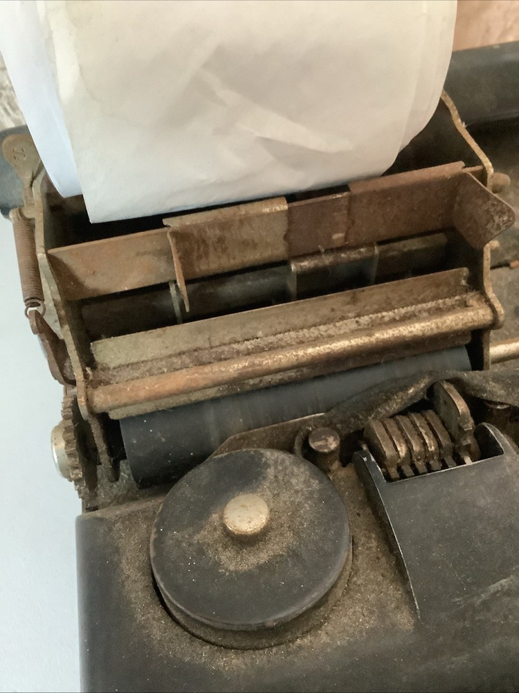 Antique Burroughs Adding Machine. Untested. For Parts Or Repair.