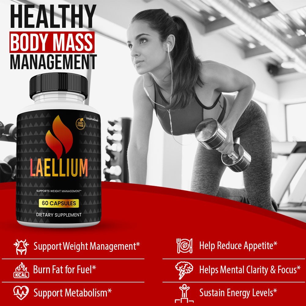 Laellium Capsules, Max Strength Formula, Laellium Supplement (3 pack)